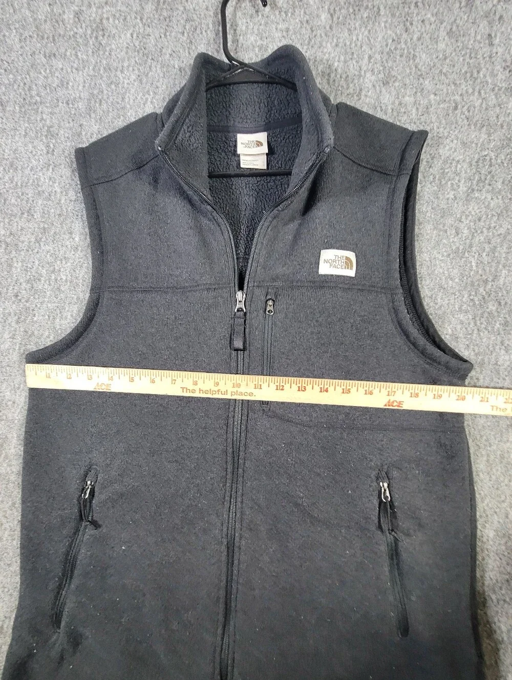 The North Face Gordon Lyons Vest Mens Large Black Sweater Fleece NF0A3YR9 FW20